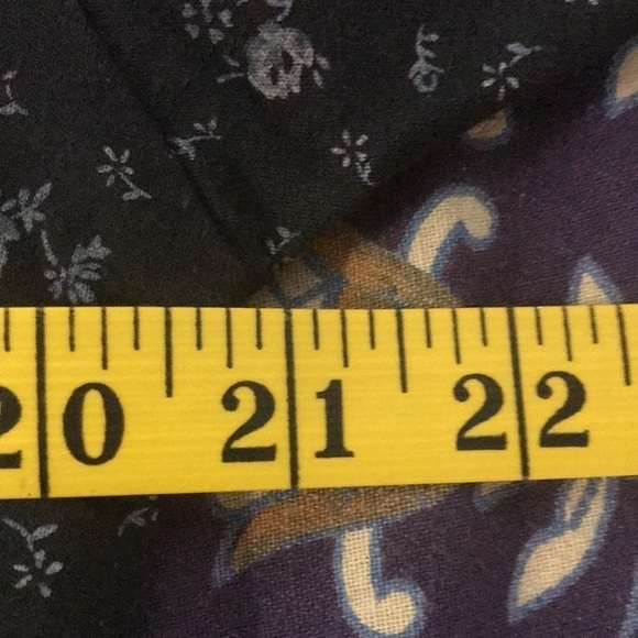 MIZ California Vintage Women’s Top Mixed Black White Prints Size L Funky Hippie - Picture 9 of 11